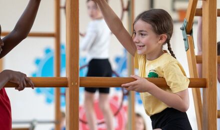 Students in gym