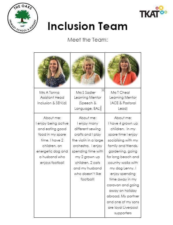 Inclusion team poster