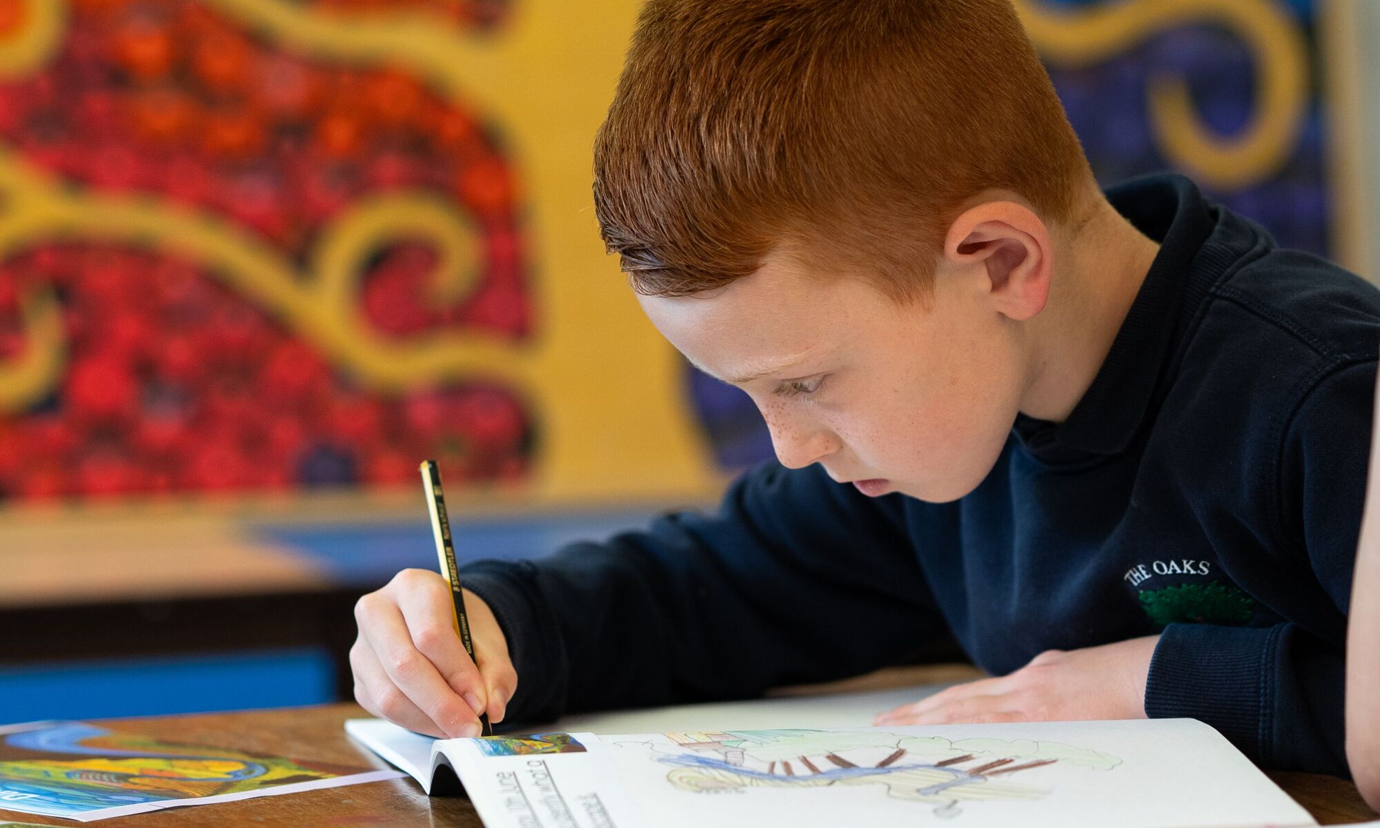 Child writing